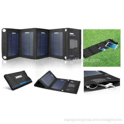 Folding solar panel charger Solar charging units for smartphones/tablets